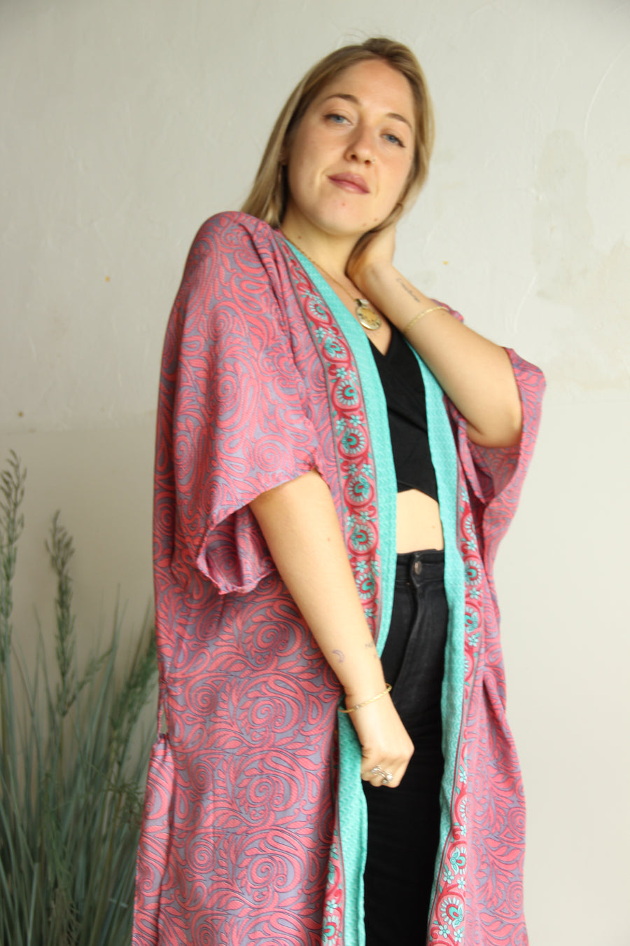 ROMALI Long Kimono